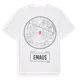 White t-shirt med Emaus t-shirt