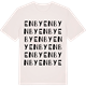 Vintage White t-shirt med Enby ordlek t-shirt