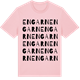 Pink Cotton t-shirt med Engarn ordlek t-shirt