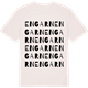 Vintage White t-shirt med Engarn ordlek t-shirt