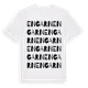 White t-shirt med Engarn ordlek t-shirt