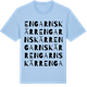 Blue Soul t-shirt med Engarns kärr ordlek t-shirt