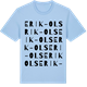Blue Soul t-shirt med Erik-Ols ordlek t-shirt