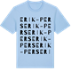 Blue Soul t-shirt med Erik-Pers ordlek t-shirt