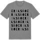 Mid Heather Gray t-shirt med Eriksbo ordlek t-shirt
