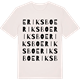Vintage White t-shirt med Eriksbo ordlek t-shirt