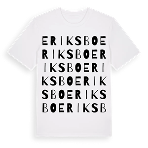 Eriksbo ordlek t-shirt – ekologisk bomull t-shirt från Pinshirt