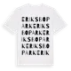 White t-shirt med Eriksbo Park ordlek t-shirt