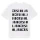 White t-shirt med Ersbolund ordlek t-shirt