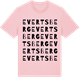 Pink Cotton t-shirt med Evertsberg ordlek t-shirt