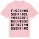 Pink Cotton t-shirt med Fågelmossen ordlek t-shirt