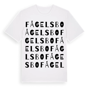 Fågelsbo ordlek t-shirt – ekologisk bomull t-shirt från Pinshirt