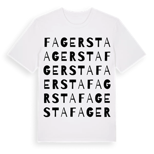 Fagersta ordlek t-shirt – ekologisk bomull t-shirt från Pinshirt