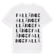 White t-shirt med Fallänge ordlek t-shirt