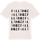 Vintage White t-shirt med Fallänge ordlek t-shirt
