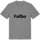 Mid Heather Gray t-shirt med Fallbo fetstil t-shirt