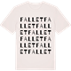 Vintage White t-shirt med Fallet ordlek t-shirt