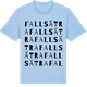 Blue Soul t-shirt med Fallsätra ordlek t-shirt