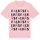 Pink Cotton t-shirt med Falnäs ordlek t-shirt