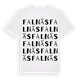White t-shirt med Falnäs ordlek t-shirt