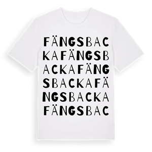 Fängsbacka ordlek t-shirt – ekologisk bomull t-shirt från Pinshirt
