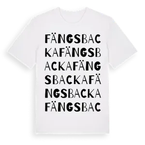 Fängsbacka ordlek t-shirt – ekologisk bomull t-shirt från Pinshirt