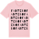 Pink Cotton t-shirt med Fantebo ordlek t-shirt