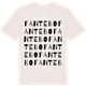 Vintage White t-shirt med Fantebo ordlek t-shirt