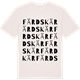 Vintage White t-shirt med Färdskär ordlek t-shirt