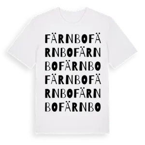 Färnbo ordlek t-shirt – ekologisk bomull t-shirt från Pinshirt