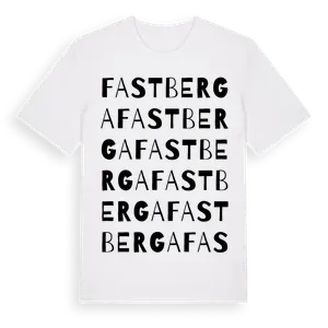 Fastberga ordlek t-shirt – ekologisk bomull t-shirt från Pinshirt