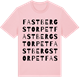 Pink Cotton t-shirt med Fastbergstorpet ordlek t-shirt