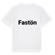White t-shirt med Fastön fetstil t-shirt