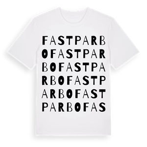 Fastparbo ordlek t-shirt – ekologisk bomull t-shirt från Pinshirt