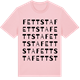 Pink Cotton t-shirt med Fettsta ordlek t-shirt