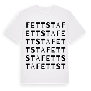 Fettsta ordlek t-shirt – ekologisk bomull t-shirt från Pinshirt