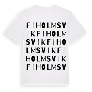 Fiholmsvik ordlek t-shirt – ekologisk bomull t-shirt från Pinshirt