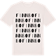 Vintage White t-shirt med Finnbo ordlek t-shirt