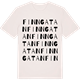 Vintage White t-shirt med Finngatan ordlek t-shirt