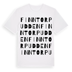 Finntorpudden ordlek t-shirt – ekologisk bomull t-shirt från Pinshirt