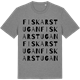 Mid Heather Gray t-shirt med Fiskarstugan ordlek t-shirt