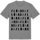 Mid Heather Gray t-shirt med Flöarna ordlek t-shirt