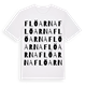 Flöarna ordlek t-shirt