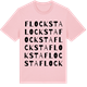 Pink Cotton t-shirt med Flocksta ordlek t-shirt