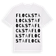 White t-shirt med Flocksta ordlek t-shirt