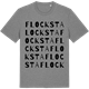 Mid Heather Gray t-shirt med Flocksta ordlek t-shirt