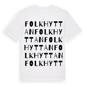 Folkhyttan ordlek t-shirt – ekologisk bomull t-shirt från Pinshirt