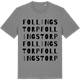 Mid Heather Gray t-shirt med Follingstorp ordlek t-shirt