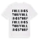 White t-shirt med Follingstorp ordlek t-shirt