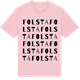 Pink Cotton t-shirt med Folsta ordlek t-shirt